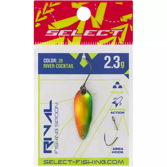 Блешня Select Rival 2.3g 30mm #28 River Cocktail, Вага блешні: 2.3, Колір блешні: #28 River Cocktail, фото , изображение 2